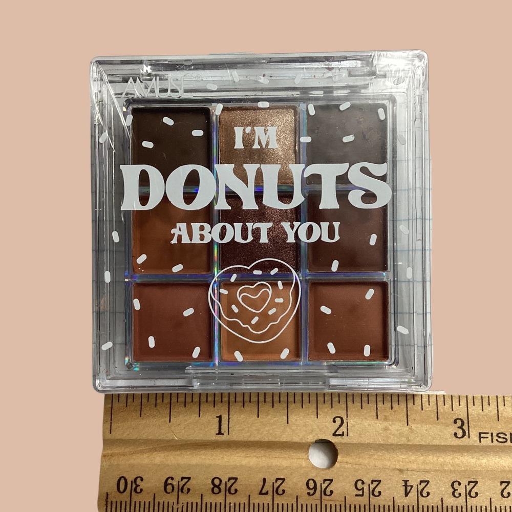 Amuse Eyeshadow Palette I'm Donuts About You Chocolate Donut 9 Pan Neutral Brown - Picture 3 of 3